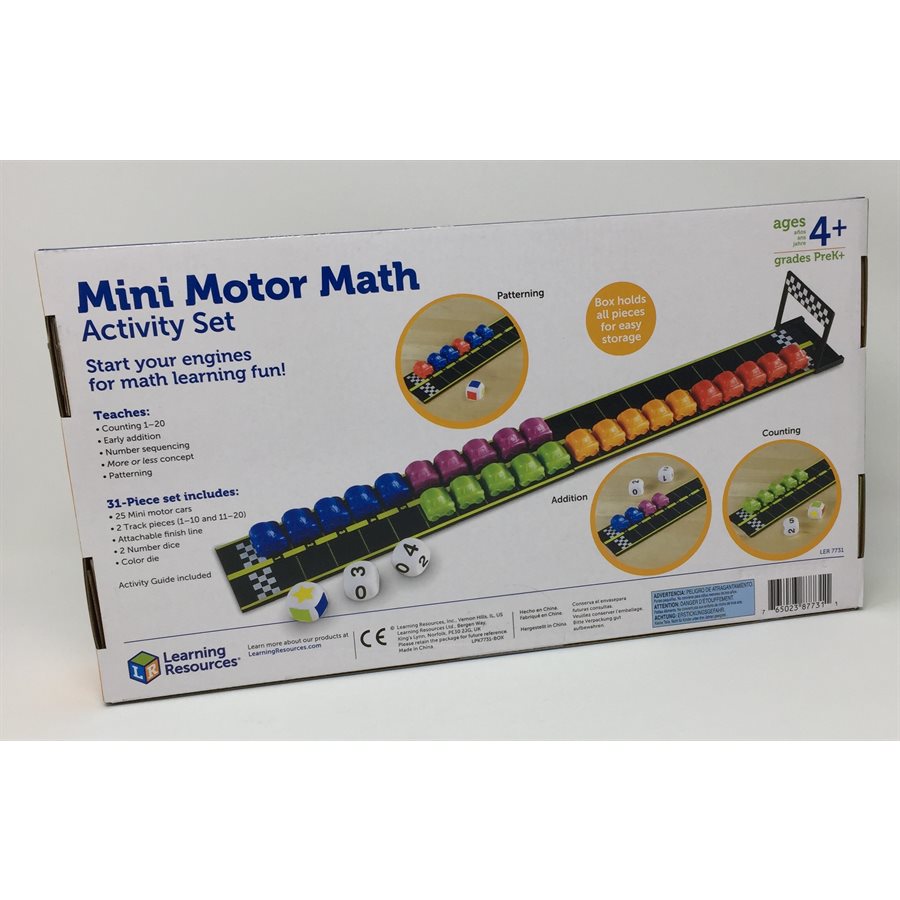 Mini Motor Math Activity ~SET 120