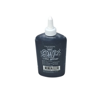 Glitter Glue BLACK 236ml ~EACH