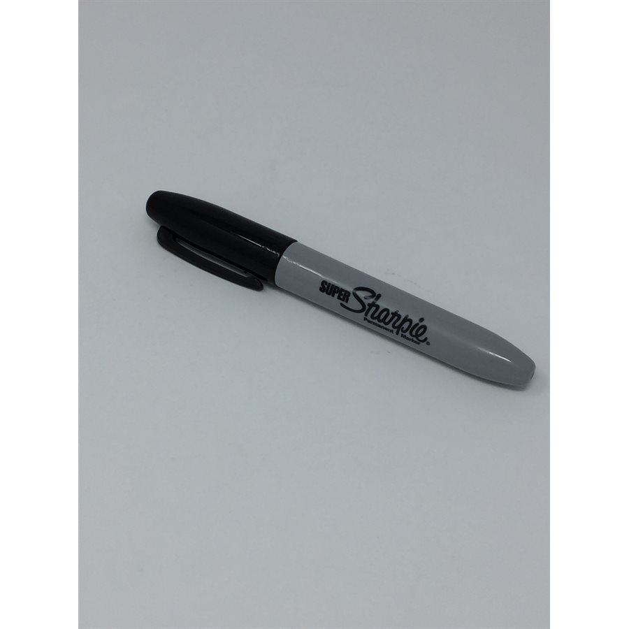 Fine Super Sharpie Perm Marker BLACK EACH