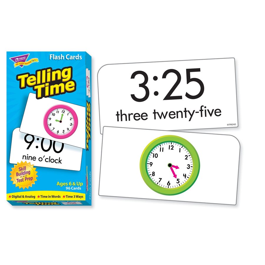 Flash Cards Telling Time ~PKG 96